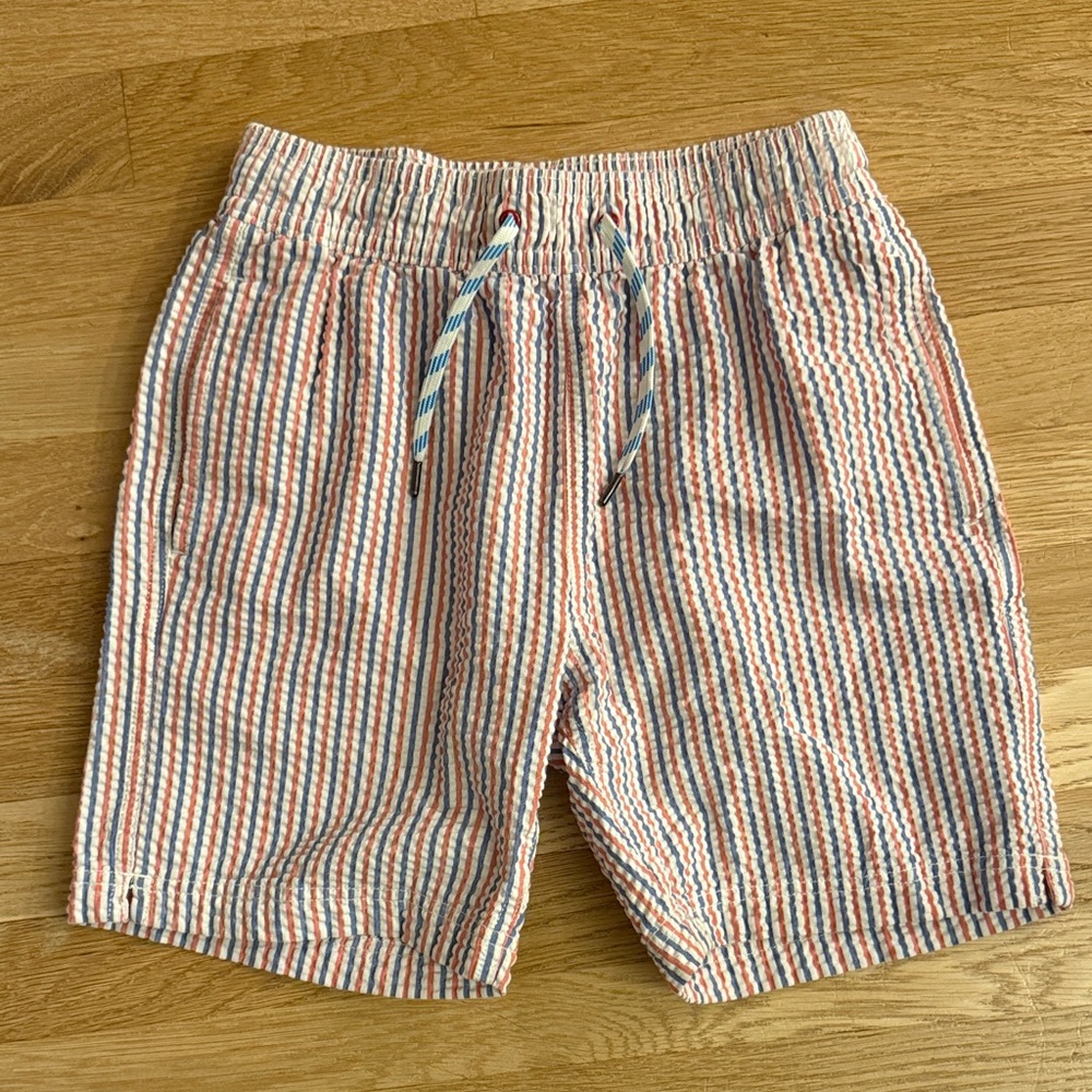 EUC Crewcuts seersucker bathing suit boys 12